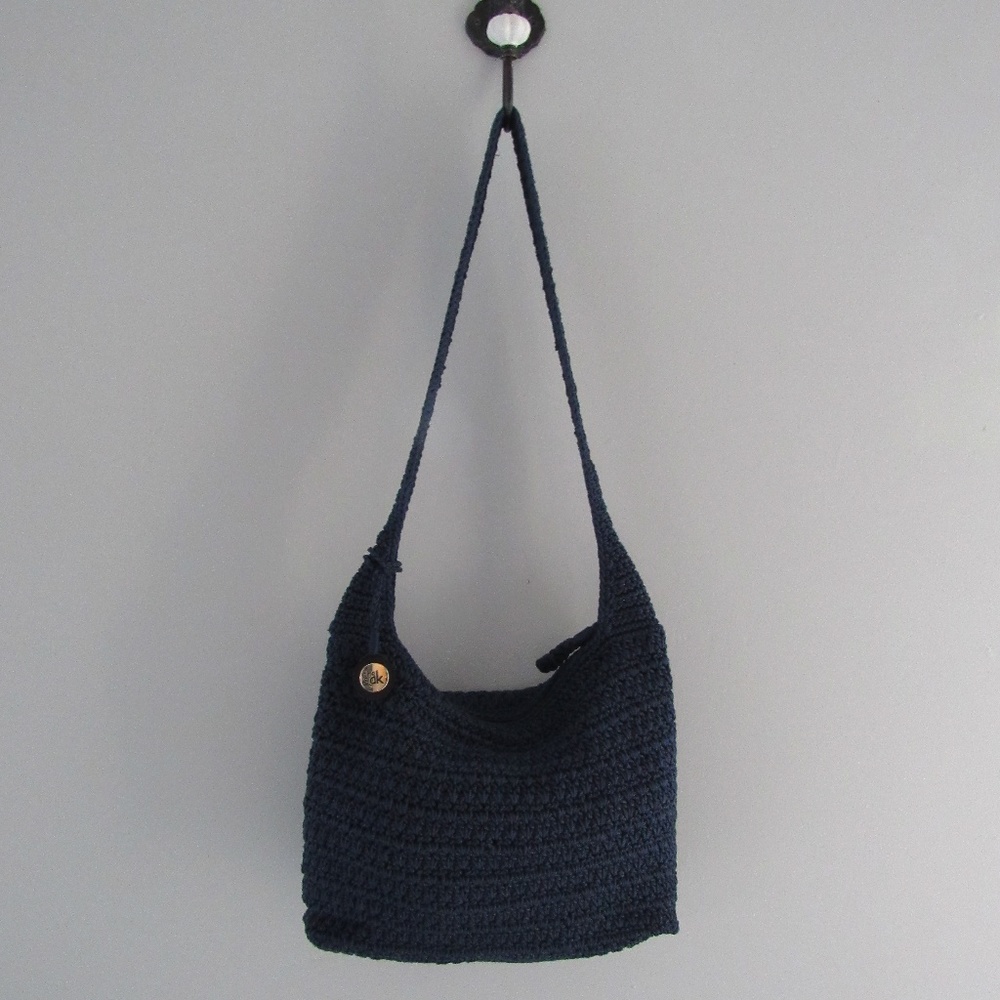The Sak dark blue BoHo Style shoulder bag